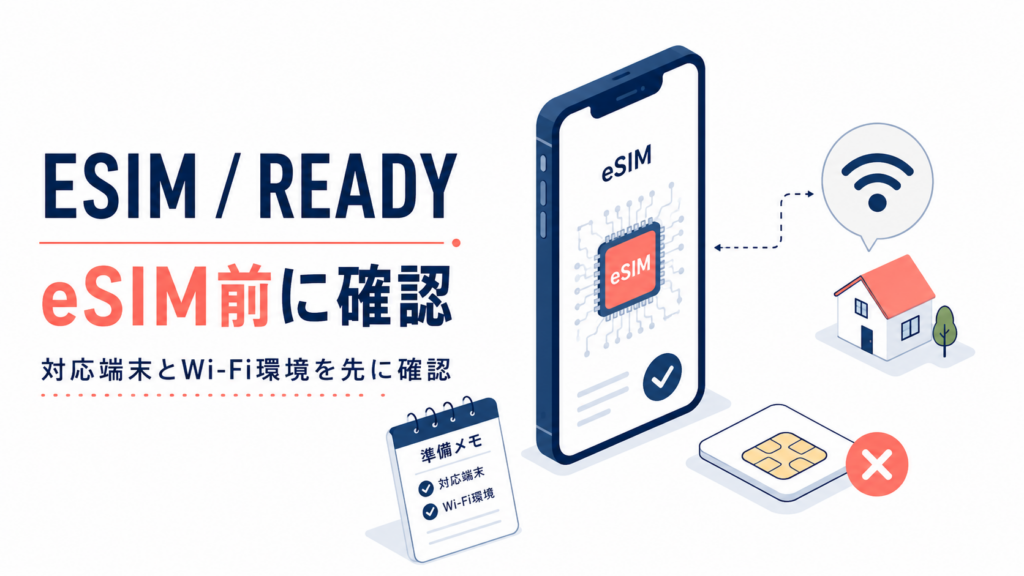 eSIMを申し込む前に確認したいメリットと注意点