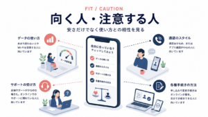 格安SIMが向いている人と注意したい人