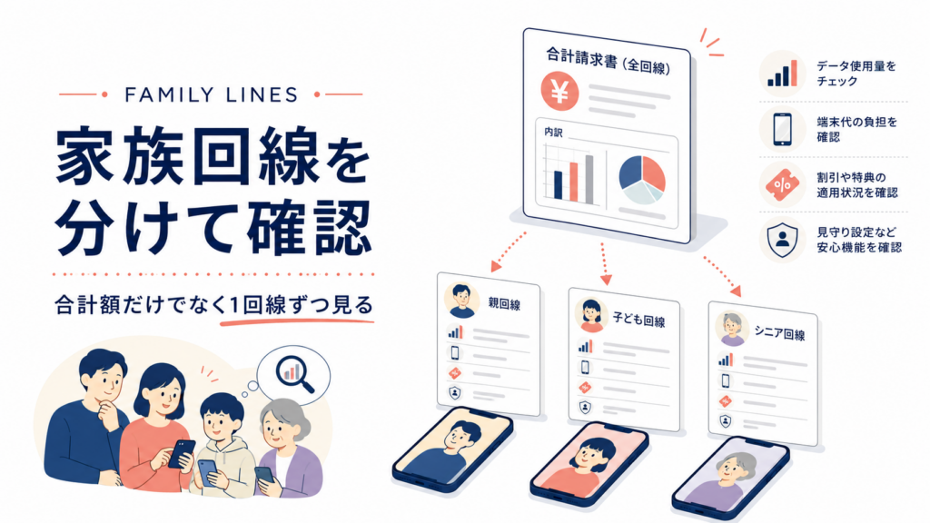 家族でスマホ代を見直すときの注意点